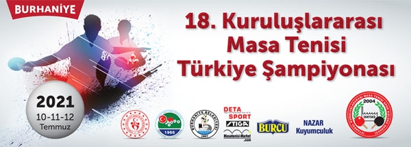 Kuruluşlararası Masa Tenisi Türkiye Şampiyonası Duyuru...!