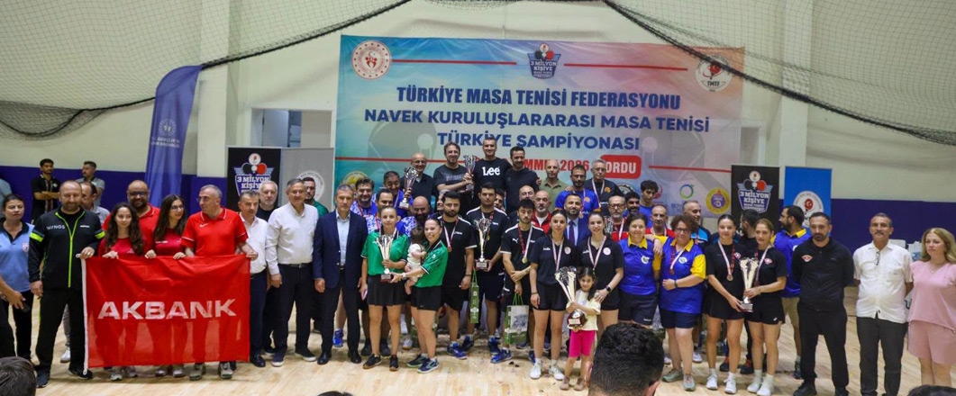 TMTF, NAVEK Kurum ve Kuruluşlar arası Masa Tenisi Türkiye Şampiyonası Sona Erdi..! 